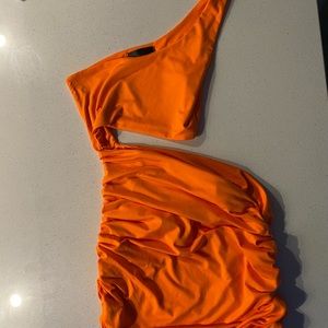 Orange Neon party dress